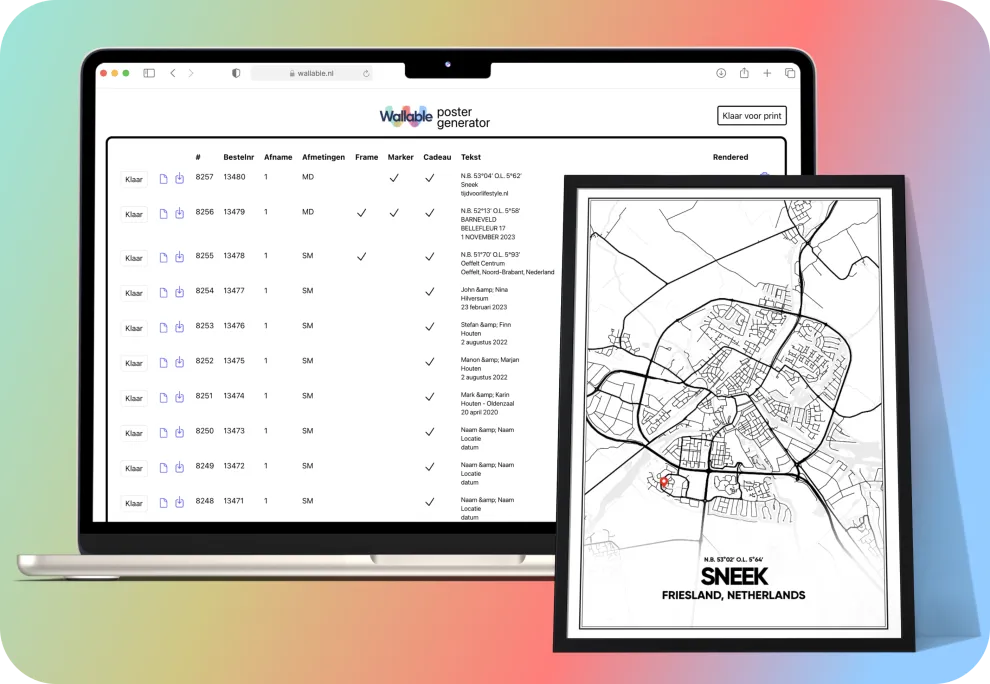 Wallable poster generator
